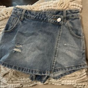 Denim skort